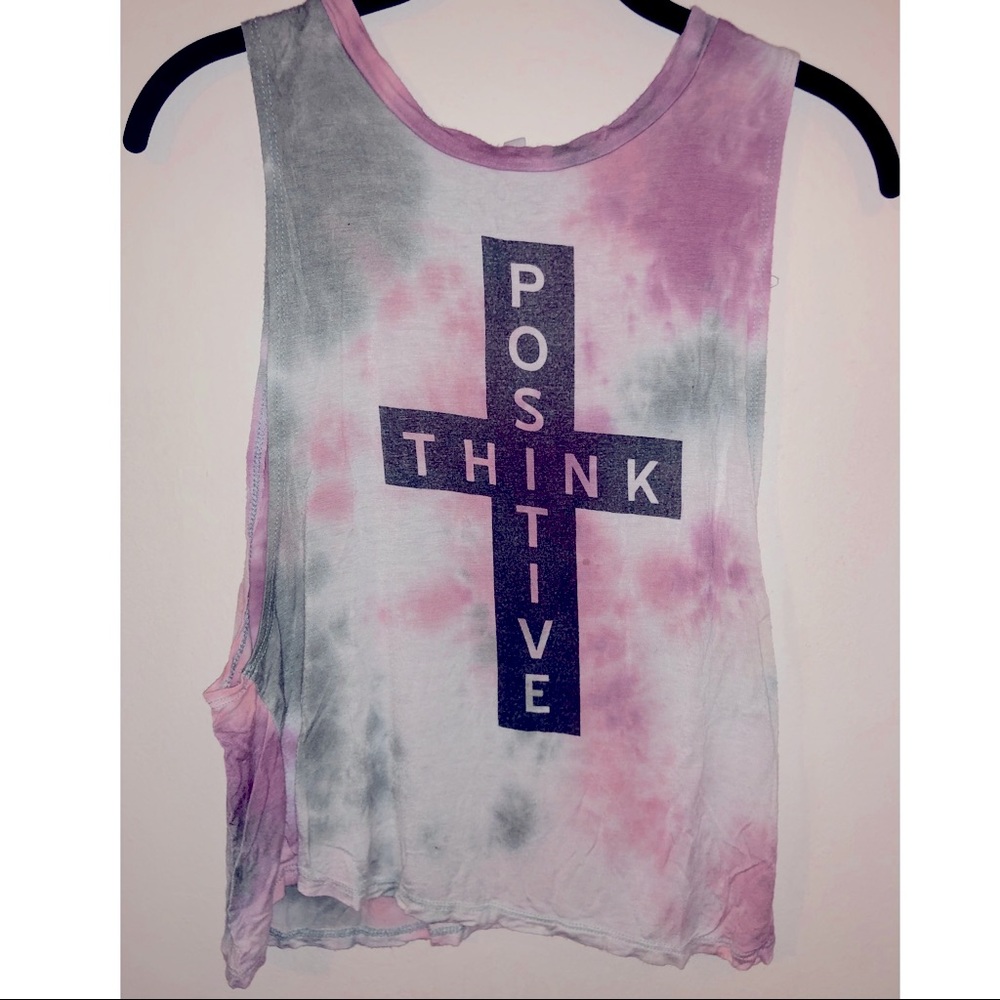 Think Positive Charlotte Russe Tye Dye Tank Top Small